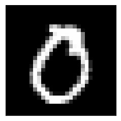 MNIST handwritten digit zero.
